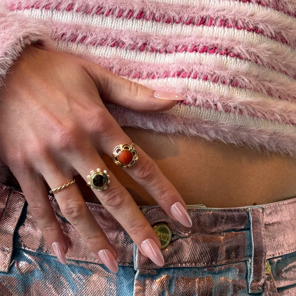 Blush pink nepnagels almond vorm Blush Hour press on nails