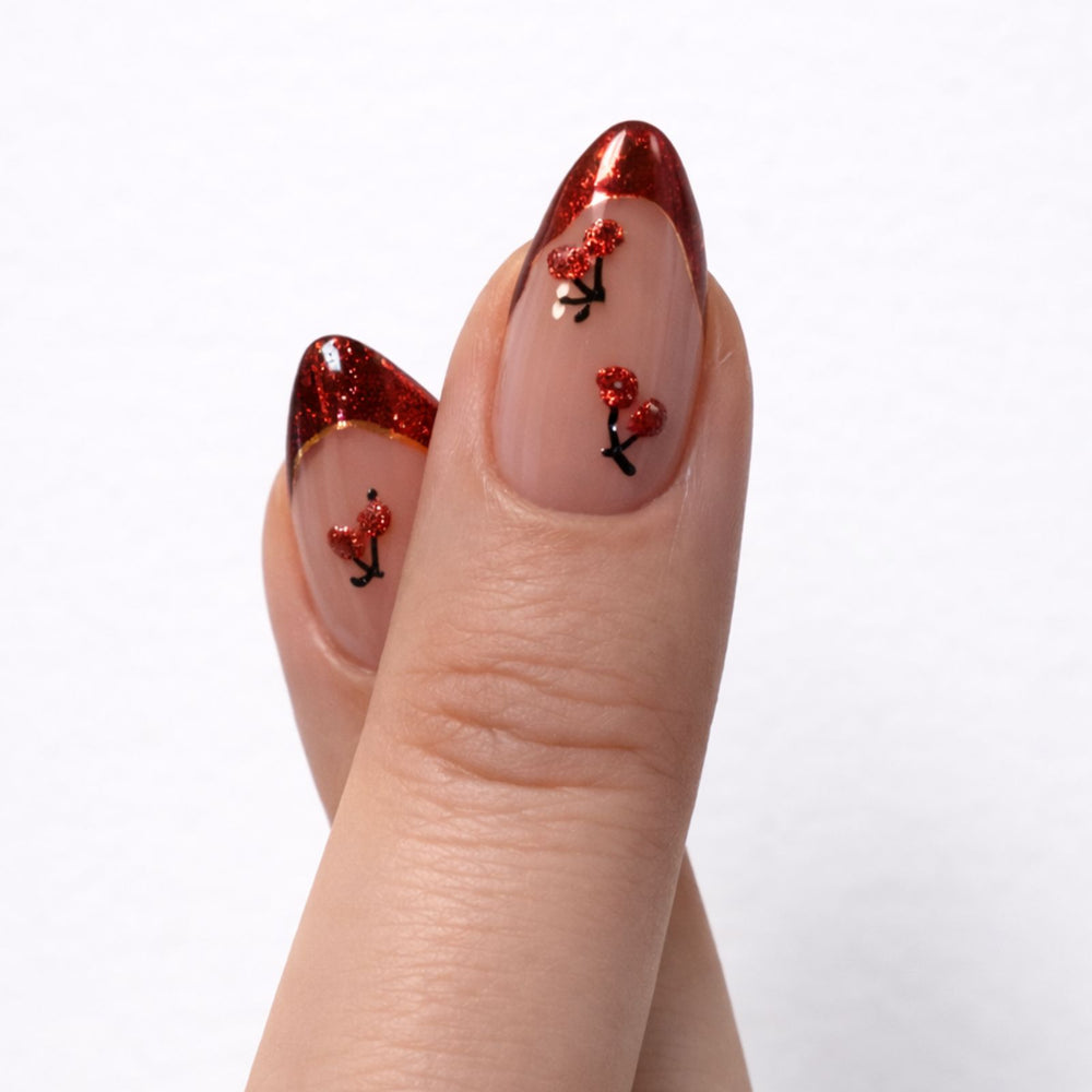 Cherry Cute Nude Cherry Press-On Nails Freaky Nails