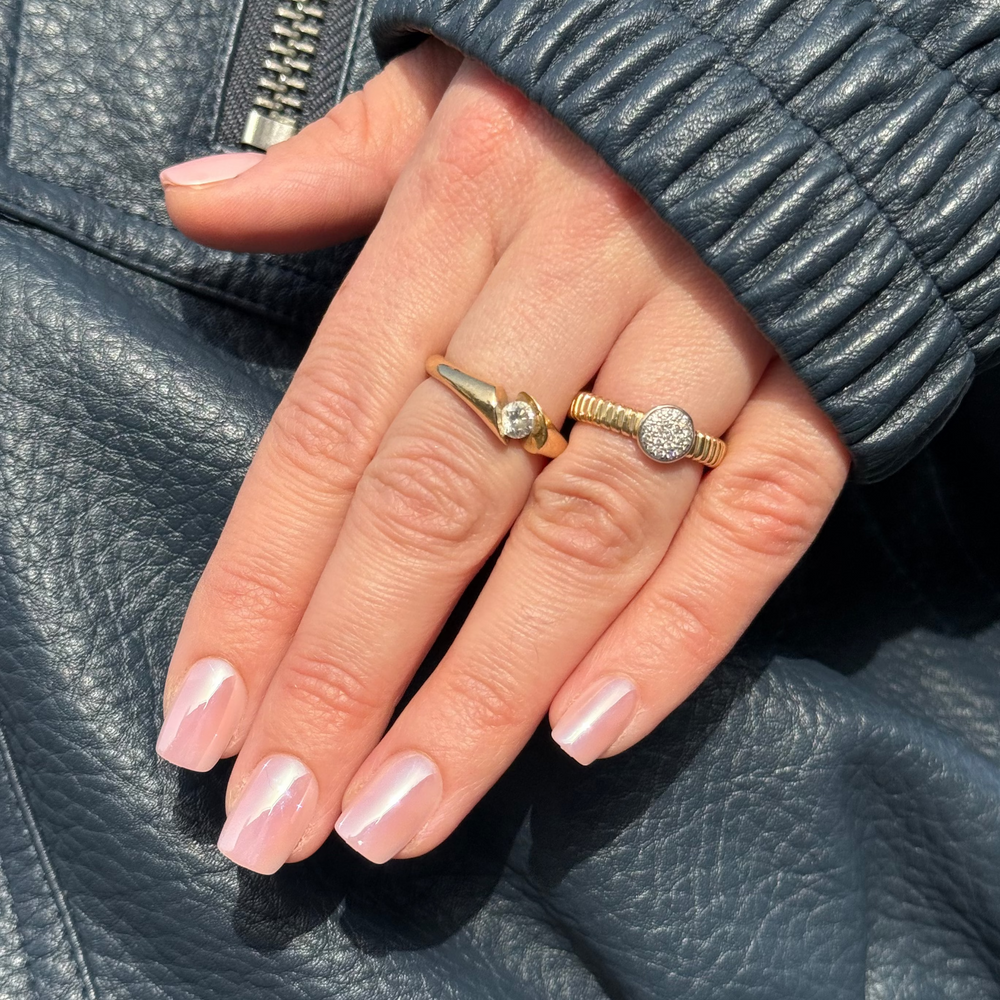 Roze glazed press on nails Pink Glace soft gel plaknagels