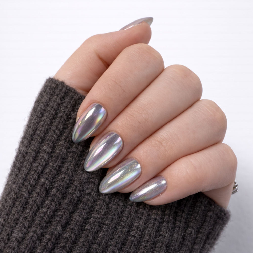 Metal Mood Chroom Plaknagels Freaky Nails