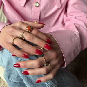 Red Flag rode press on nails soft gel plaknagels