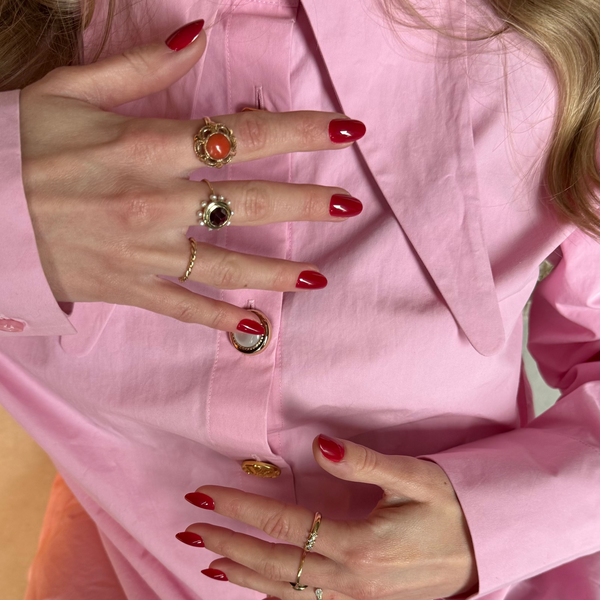 Rode nepnagels Red Flag soft gel press on nails