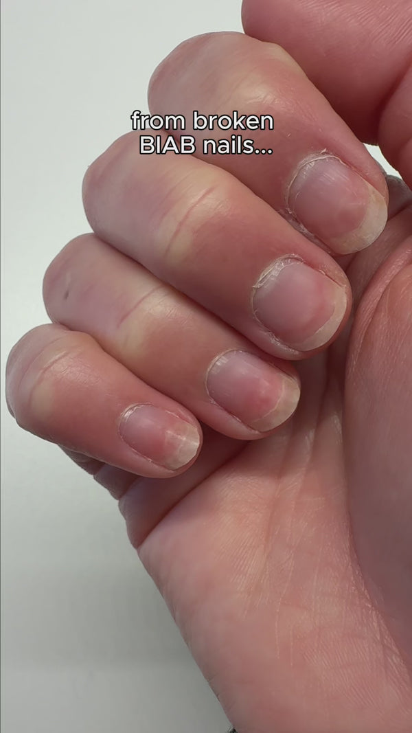 Van beschadigde BIAB nagels naar mooie press on nagels